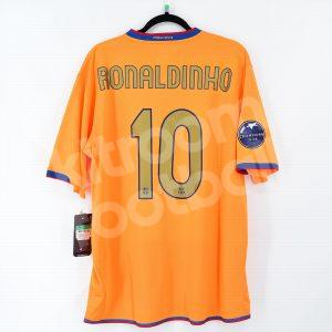 2006-07 Barcelona Away Shirt #10 RONALDINHO *New* XL Champions League - Image 1