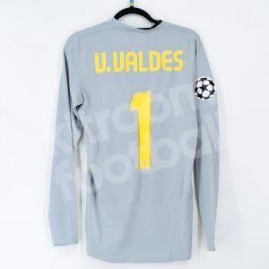 2008-09 Barcelona Goalkeeper Shirt Grey #1 V. VALDES Champions League *New* S