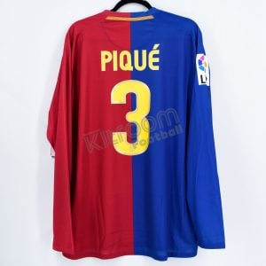 2008-09 Barcelona Home L/S Shirt #3 PIQUÉ Nike *BNWT* XL