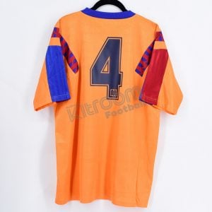 1991-92 Barcelona Conmemorative Meyba Away Shirt Wembley #4 KOEMAN (Fair) L - Image 1