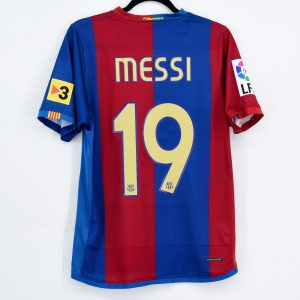 2006-07 Barcelona Home Shirt #19 MESSI Nike (Good) S - Image 1