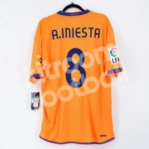 2007-08 Barcelona Third Shirt #8 A. INIESTA Nike *New* XL - Image 1