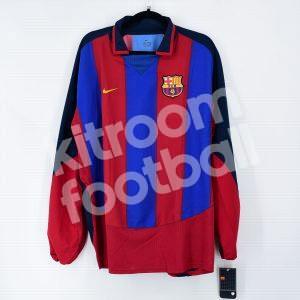 2003-04 Barcelona Player Issue Home Shirt *New* XL L/S - Image 1