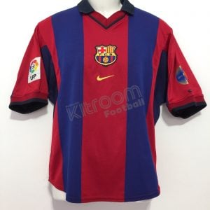 2000-01 Barcelona Home Shirt Nike (Very Good) S - Image 1