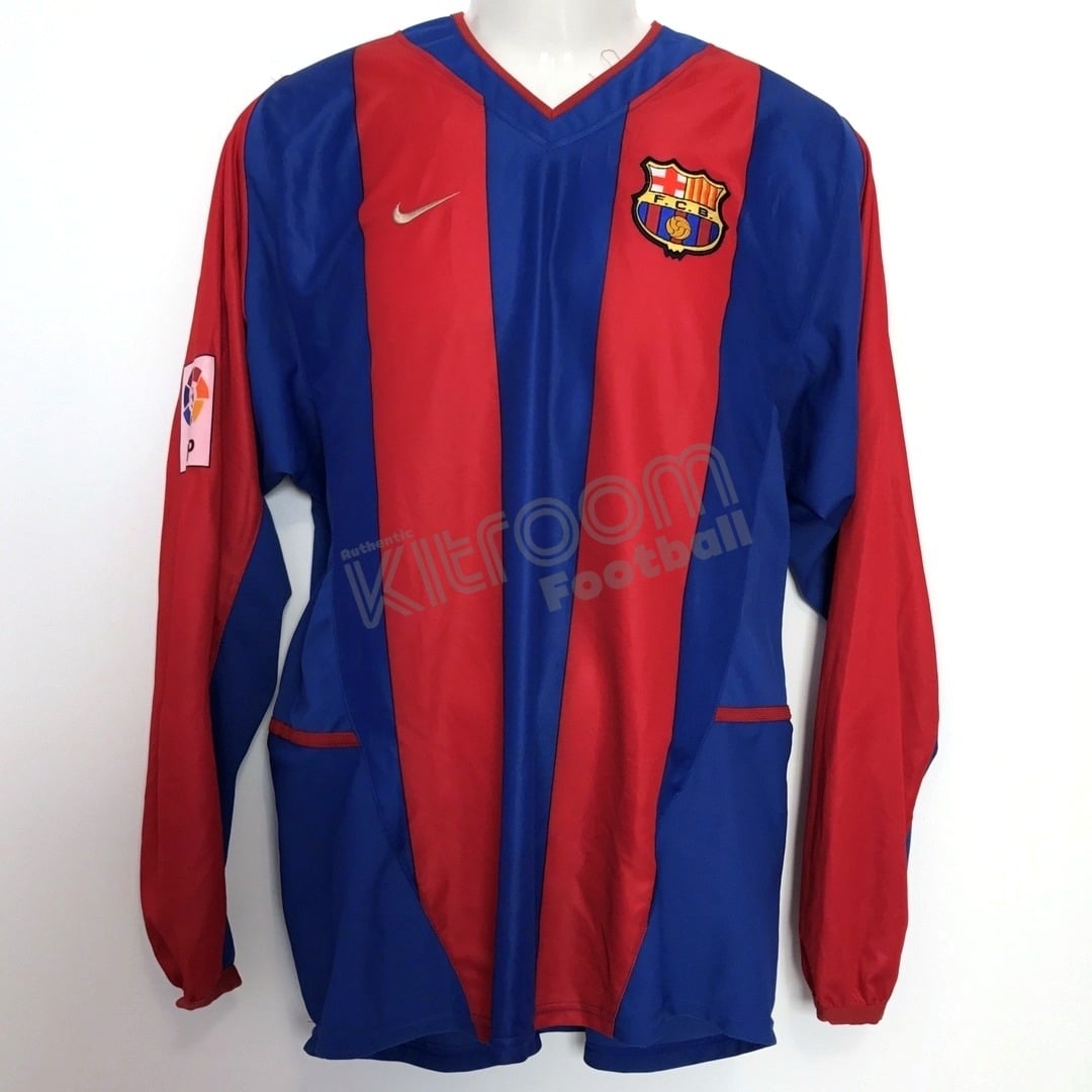 2002-03 Barcelona Home L/S Shirt Xavi #6 Nike (Fair) XL – Kitroom