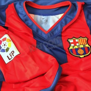 2002-03 Barcelona Home L/S Shirt Xavi #6 Nike (Fair) XL - Image 3