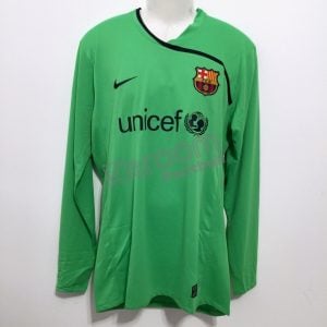 2008-09 Barcelona GK L/S Shirt Lime Nike *BNWT* XL