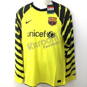 2010-11 Barcelona GK L/S Shirt Yellow Nike *BNWT* L - Image 1