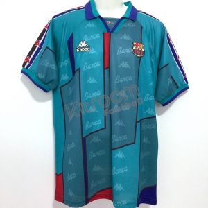 1995-97 Barcelona Away Shirt Kappa (Very Good) L