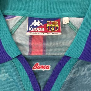 1995-97 Barcelona Away Shirt Kappa (Very Good) L - Image 3