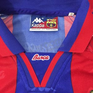 1995-97 Barcelona Home Shirt Kappa (Very Good) M - Image 3