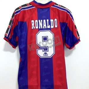 1996-97 Barcelona Home Shirt Ronaldo #9 Kappa (Good) XL