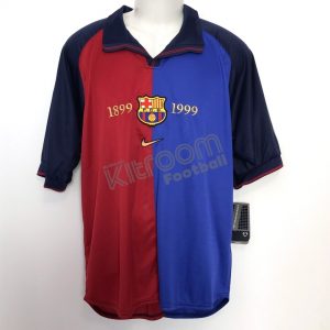1999-00 Barcelona Home Shirt Centenario Nike *BNWT* L - Image 1