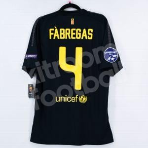2011-12 Barcelona Away Shirt #4 FÀBREGAS Champions League BNWT L - Image 1