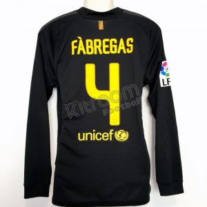 2011-12 Barcelona Away L/S Shirt Fàbregas #4 Nike (Very Good) L