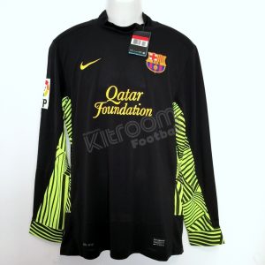 2011-12 Barcelona Nike GK L/S Shirt V. Valdes L Black *BNWT* - Image 2