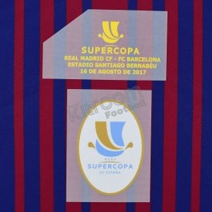 Original Player Issue 2017-18 Supercopa 2017 Patch Barcelona (Bernabeu)