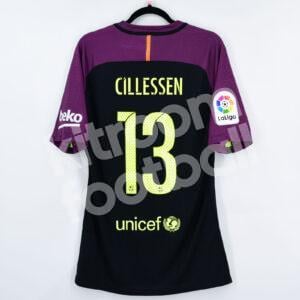 2016-17 Barcelona Player Issue Goalkeeper Shirt #13 CILLESSEN L Black SS La Liga - Image 1