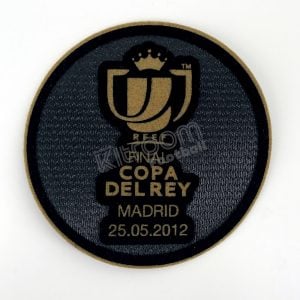 Original Player Issue Final Copa del Rey 2012 Barcelona vs Athletic Club Set Patch Sipesa - Image 1