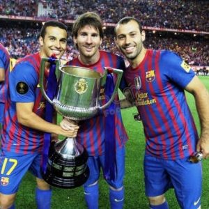 Original Player Issue Final Copa del Rey 2012 Barcelona vs Athletic Club Set Patch Sipesa - Image 3