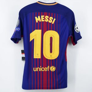 2017-18 Barcelona Player Issue Home Shirt #10 MESSI CL Match Un Worn ** - Image 1