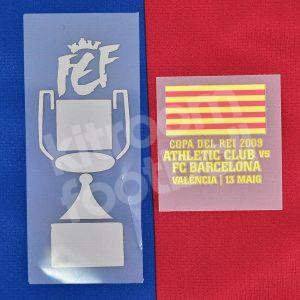 Final Copa del Rey Final 2009 Patch Barcelona vs Athletic Club Badge Repro
