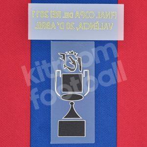 Final Copa del Rey 2011 Barcelona Patch Set Badge vs Real Madrid Repro - Image 3