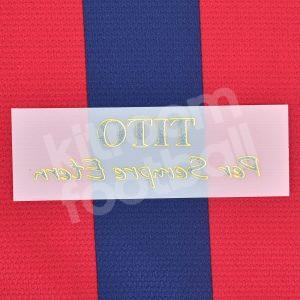 2013-14 Barcelona TITO PER SEMPRE Player Issue Match Details MDT Sipesa - Image 3