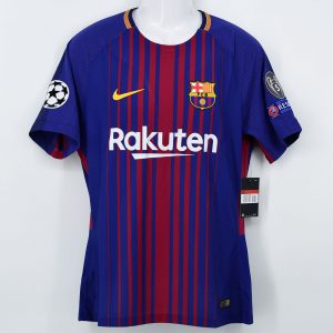 2017-18 Barcelona Player Issue Home Shirt #10 MESSI CL Match Un Worn ** - Image 2