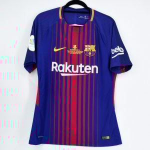 2017-18 Barcelona Player Issue Home Shirt #10 MESSI Supercopa Match Un Worn ** - Image 2