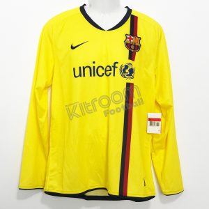 2008-09 Barcelona Player Issue Away L/S Shirt Nike *BNWT* L - Image 1
