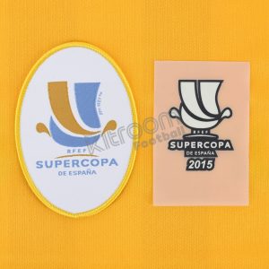 2015-16 Supercopa 2015 Barcelona vs Athletic Set Player Issue Patch RFEF - Image 3