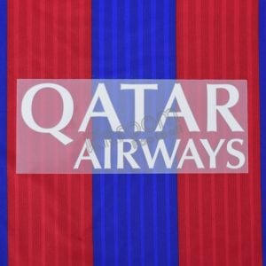Original Player Issue 2013-17 Barcelona Qatar Airways Home Sponsor Patch Sporting ID