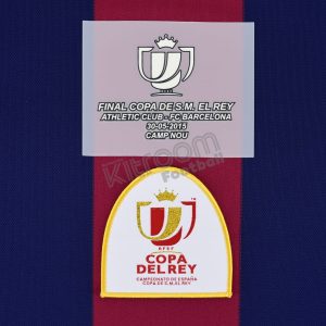 Original Player Issue Final Copa del Rey 2015 Patch Barcelona vs Athletic Club Badge - Image 1