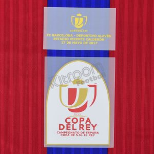 Original Player Issue Final Copa del Rey 2017 Patch Barcelona vs Athletic Club Badge - Image 1