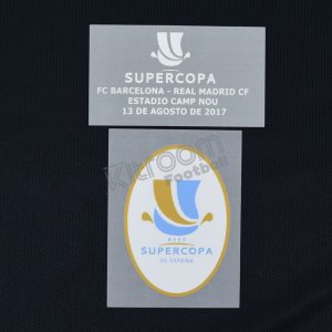 Original Patch 2017-18 Real Madrid Supercopa 2017 White vs Barcelona - Image 1