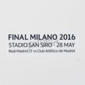 2015-16 Real Madrid Champions League Final Milano 2016 Match Details MDT Repro