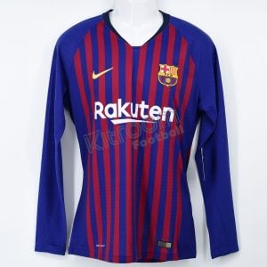 2018-19 Barcelona Player Issue Home L/S Shirt Vaporknit Nike *BNWT* M