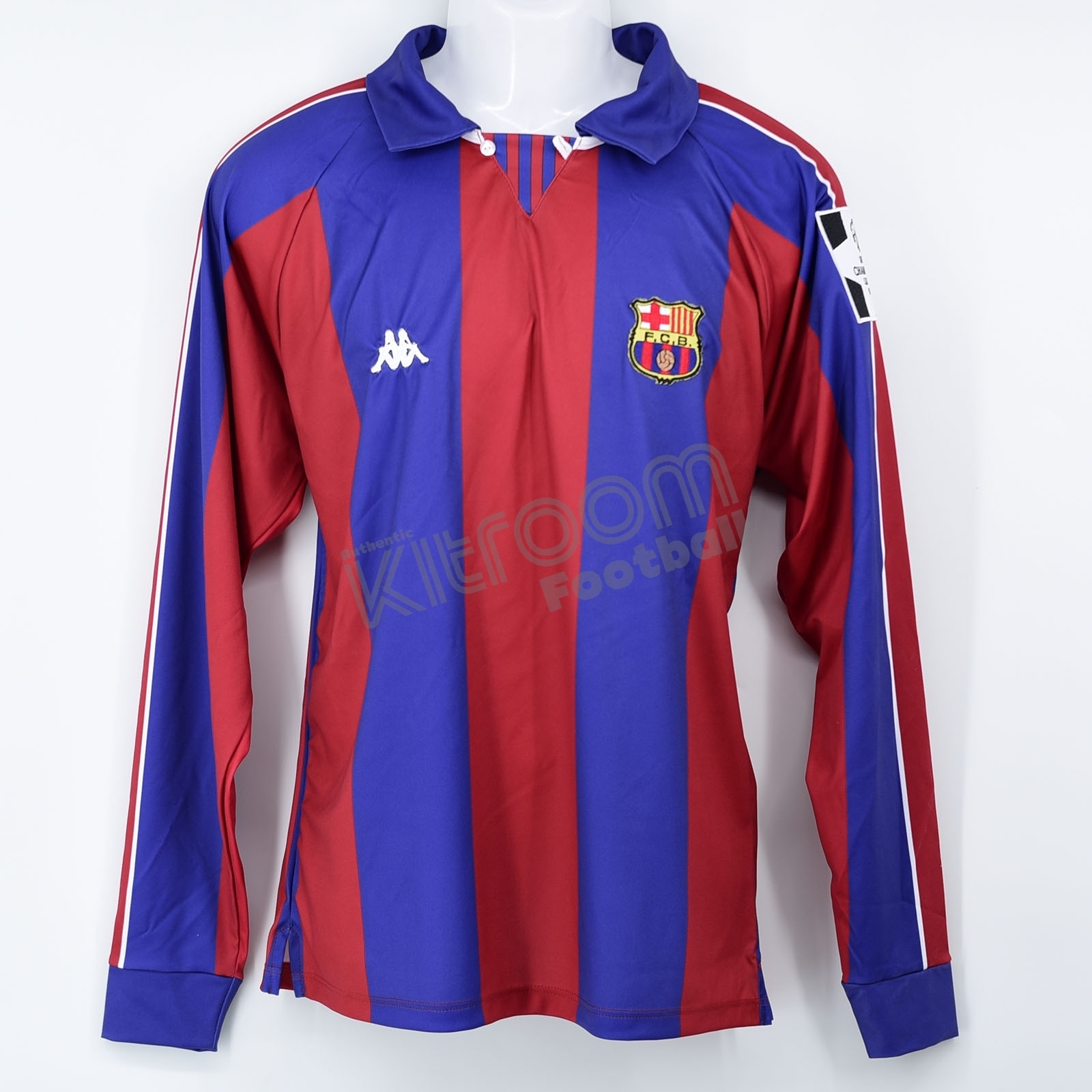 1994-95 Barcelona Retro Champions League Home L/S Shirt Romario