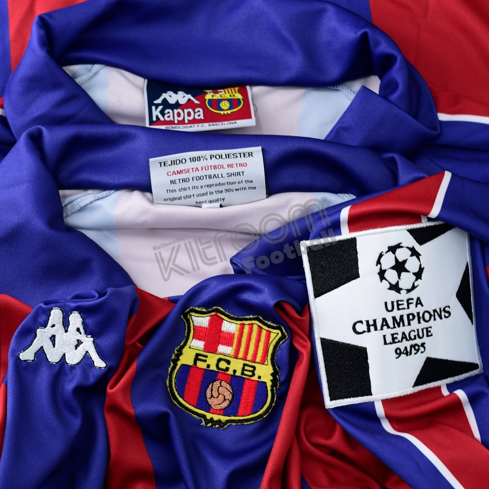 1994-95 Barcelona Retro Champions League Home L/S Shirt Romario