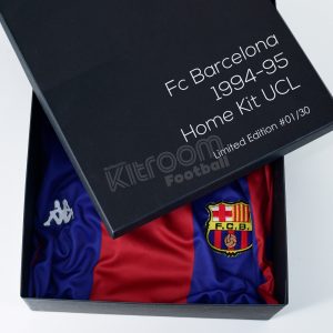 1994-95 Barcelona Retro Champions League Home L/S Shirt Romario #10 L Rectangle Patch - Image 4