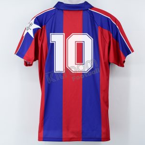 1994-95 Barcelona Retro Champions League Home Shirt Romario #10 L White Star Patch