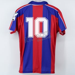 1994-95 Barcelona Retro Champions League Home Shirt Romario #10 L Rectangle Patch