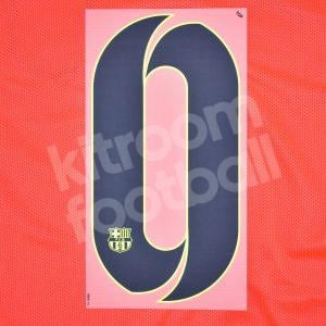 2014-15 Barcelona Player Issue Away & Third Name Set Sipesa - #0 (Match Number)