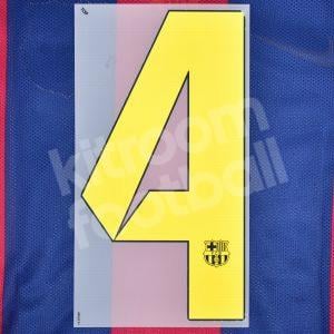 2014-15 Barcelona Player Issue Home Name Set Sipesa - #4 (Match Number)