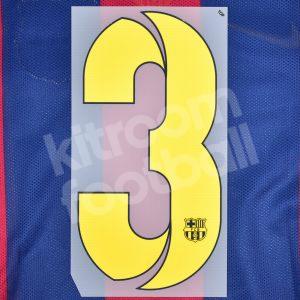 2014-15 Barcelona Player Issue Home Name Set Sipesa - #3 (Match Number)