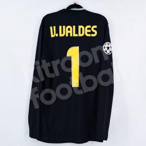 2008-09 Barcelona Goalkeeper Shirt #1 V. VALDES Final Champions League 2009 Roma BNWOT L - Image 1