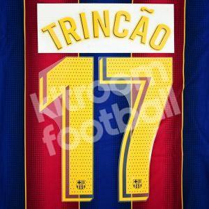 2020-21 Barcelona Player Issue Home Name Set La Liga Avery - #17 TRINCAO