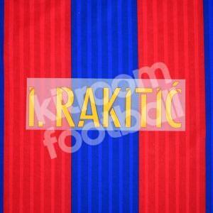Original Player Issue 2015-17 Barcelona Home Name Block I. RAKITIC Avery