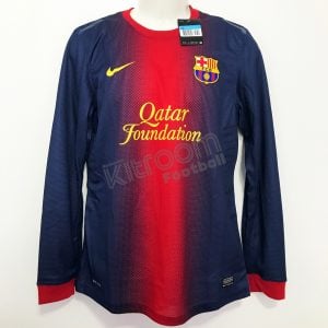2012-13 Barcelona Player Issue Home L/S Shirt Nike *BNWT* M